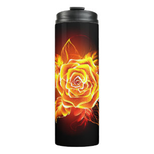 Bouteilles Isothermes Rose de feu en fleurs