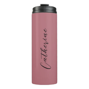 Bouteilles Isothermes Rose Gold et noir Élégant minimal Customisé