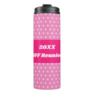 Bouteilles Isothermes Rose Meilleur Ami Réunion Pois brillante Fille