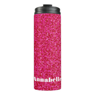 Bouteilles Isothermes Roses indien brillantes chics Girly d'éclat