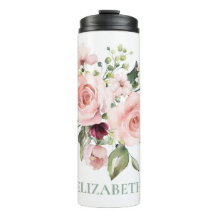 Bouteilles Isothermes Roses roses romantiques Floral Personnalisé