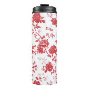 Bouteilles Isothermes Roses Rouges Floral