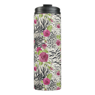 Bouteilles Isothermes Roses sur le motif animal