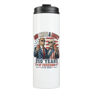 Bouteilles Isothermes Rouge Blanc Boozy Trump George Washington 250