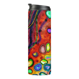 Bouteilles Isothermes Rouge, Bleu, Cuivre, Vert, Violet Abstrait