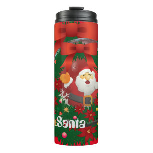 Bouteilles Isothermes (Rouge) Cadeau de Merci Père Noël