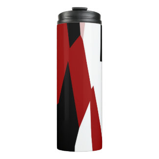 Bouteilles Isothermes Rouge noir et blanc abstrait