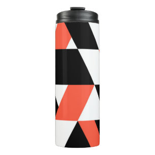 Bouteilles Isothermes Rouge-noir, moderne, tendance, conception géométri