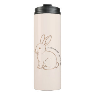 Bouteilles Isothermes Rouge Un Lapin T'aime Esquisse