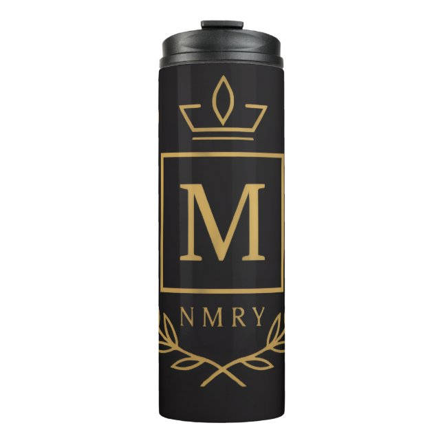 Bouteilles Isothermes "Royal NMKY Emblem – Monogram M Crest Design" (Devant)