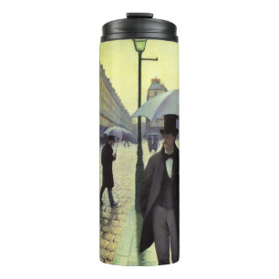 Bouteilles Isothermes Rue de Paris, temps de pluie par Gustave Caillebot