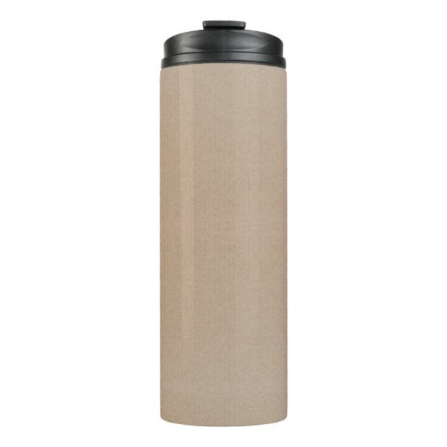 Bouteilles Isothermes Rustique Kraft papier blanc Modèle personnalisé (Devant)