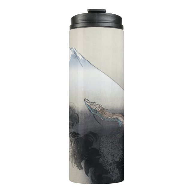 Bouteilles Isothermes Ryu Shoten : Dragon éblouissant sur Fuji, Japon (Devant)