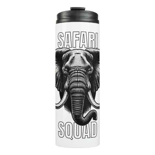 Bouteilles Isothermes Safari Squad African Elephant Zoo Aventure (Devant)