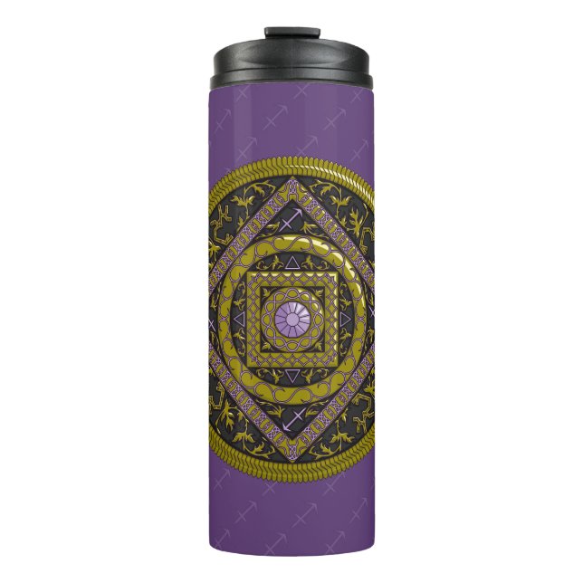 Bouteilles Isothermes Sagittarius Mandala Thermal Tumbler (Devant)