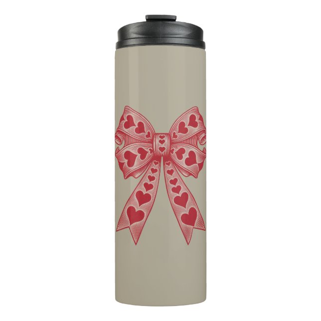 Bouteilles Isothermes Saint Valentin Coeur Coquette arc Retro Valentine (Devant)