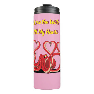 Bouteilles Isothermes Saint Valentin Coeurs de pieuvres