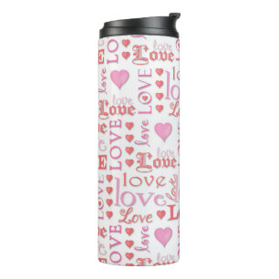 Bouteilles Isothermes Saint Valentin Love Coeur Calligraphie Script