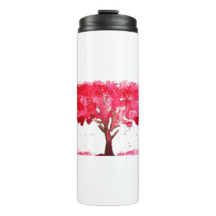Bouteilles Isothermes Sakura d'aquarelle aux fleurs de cerisier rose