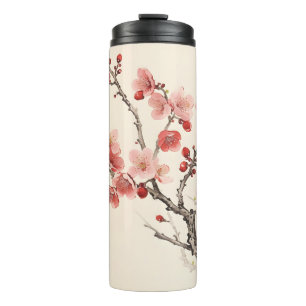 Bouteilles Isothermes Sakura en fleurs peinture traditionnelle
