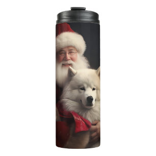 Bouteilles Isothermes Samoyède avec le Père Noël Festif Noël