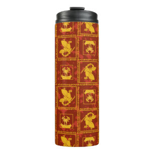 Bouteilles Isothermes Samurai Jack & Aku Golden Silhouette Motif