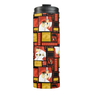 Bouteilles Isothermes Samurai Jack & Aku - Motif du panneau d'art de car