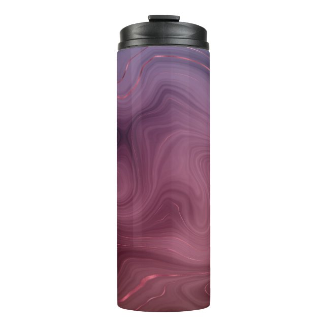 Bouteilles Isothermes Sangria Strata | Moody Pink and Purple Luxe Agate (Devant)