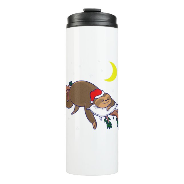 Bouteilles Isothermes santa claus sloth noël (Devant)