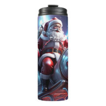 Santa in Space | Futuristic Christmas Art