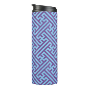 Bouteilles Isothermes Sayagata motif, japonais, violet et bleu
