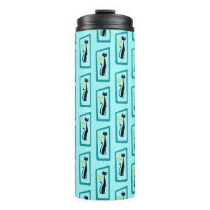 Bouteilles Isothermes Schrödinger's Cat Mid Century Moderne bleu pâle