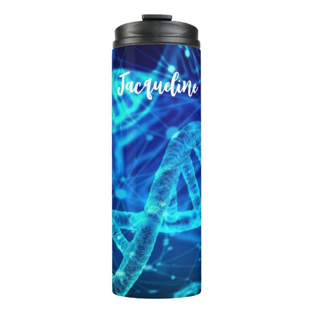 Bouteilles Isothermes Science des brins d'ADN bleu (Devant)