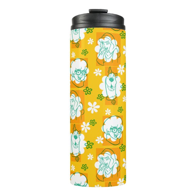 Bouteilles Isothermes Scooby-Doo | Modèle floral de caractère (Devant)