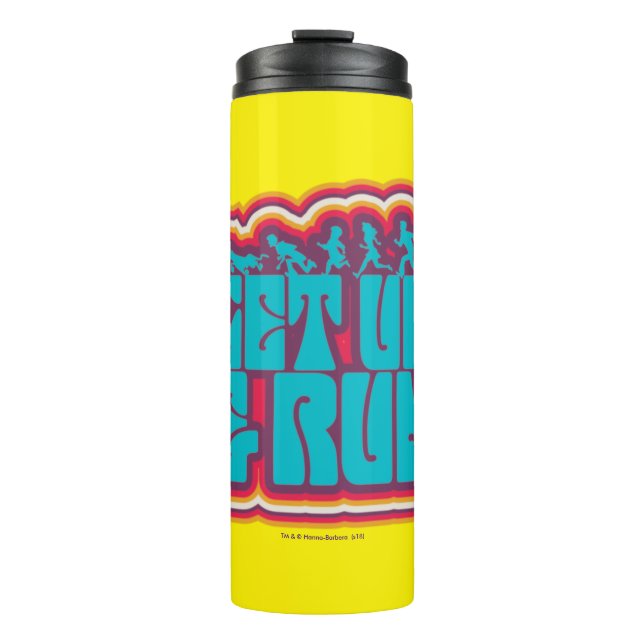 Bouteilles Isothermes Scooby et le graphique "Get Up & Run" (Devant)