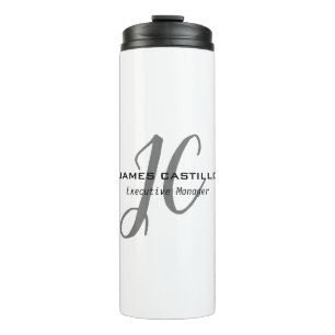 Bouteilles Isothermes Script de calligraphie Monogramme moderne professi