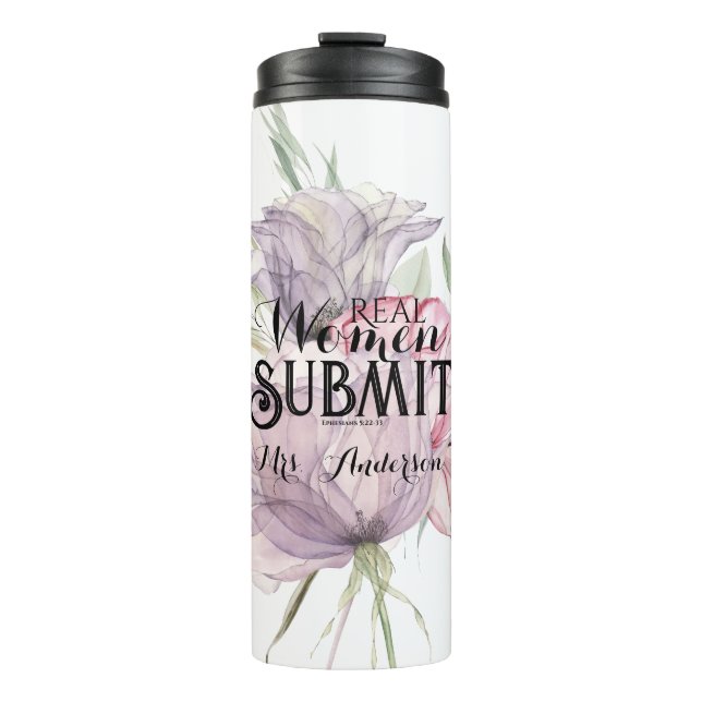 Bouteilles Isothermes Script de soumission de Real Women (Devant)