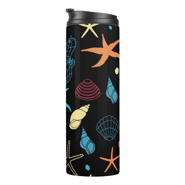 Bouteilles Isothermes Seahorse Starfish Coquillages Ocean Life (Tourné sur la droite)