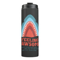 Sentir Jawsome Requin drôle Puns d'été Thermal Tu