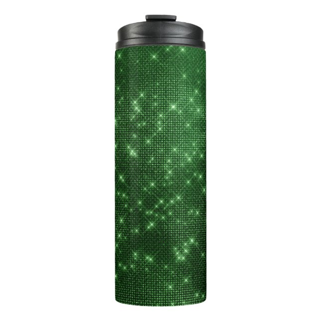 Bouteilles Isothermes Séquence de diamant vert émeraude (Devant)