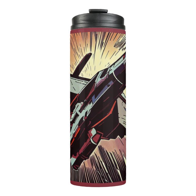 Bouteilles Isothermes SF - Anime Starfighter Woodcut 2 (Devant)