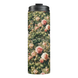 Bouteilles Isothermes Shabby Chic Rose Vins Floral Élégant