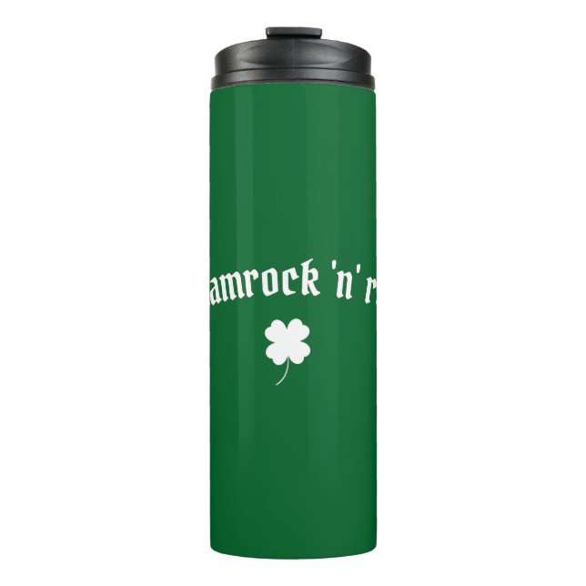Bouteilles Isothermes Shamrock en rouleau Saint Patrick's Day (Devant)