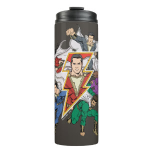 Bouteilles Isothermes SHAZAM ! graphique de famille de   Shazam