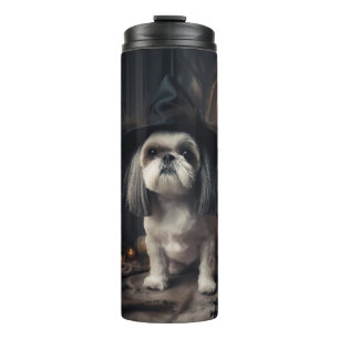 Bouteilles Isothermes Shih Tzu Citrouilles Halloween effrayant