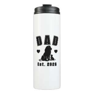 Bouteilles Isothermes Silhouette de Lionceau Nouveau Papa Année de Fonda
