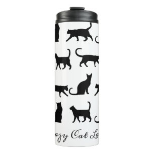 Bouteilles Isothermes Silhouettes folles de Madame chat noir de chat