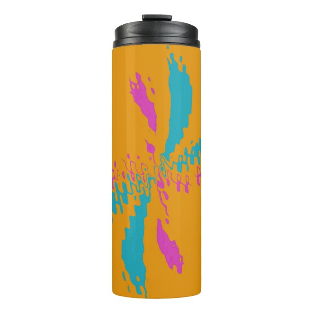 Bouteilles Isothermes Simple Abstrait Papillon Motif Messy Vol (Devant)