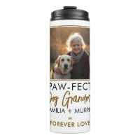 Simple Brown & noir Texte Chien Grandma Photo