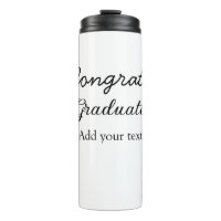 Simple congratulation graduation add your